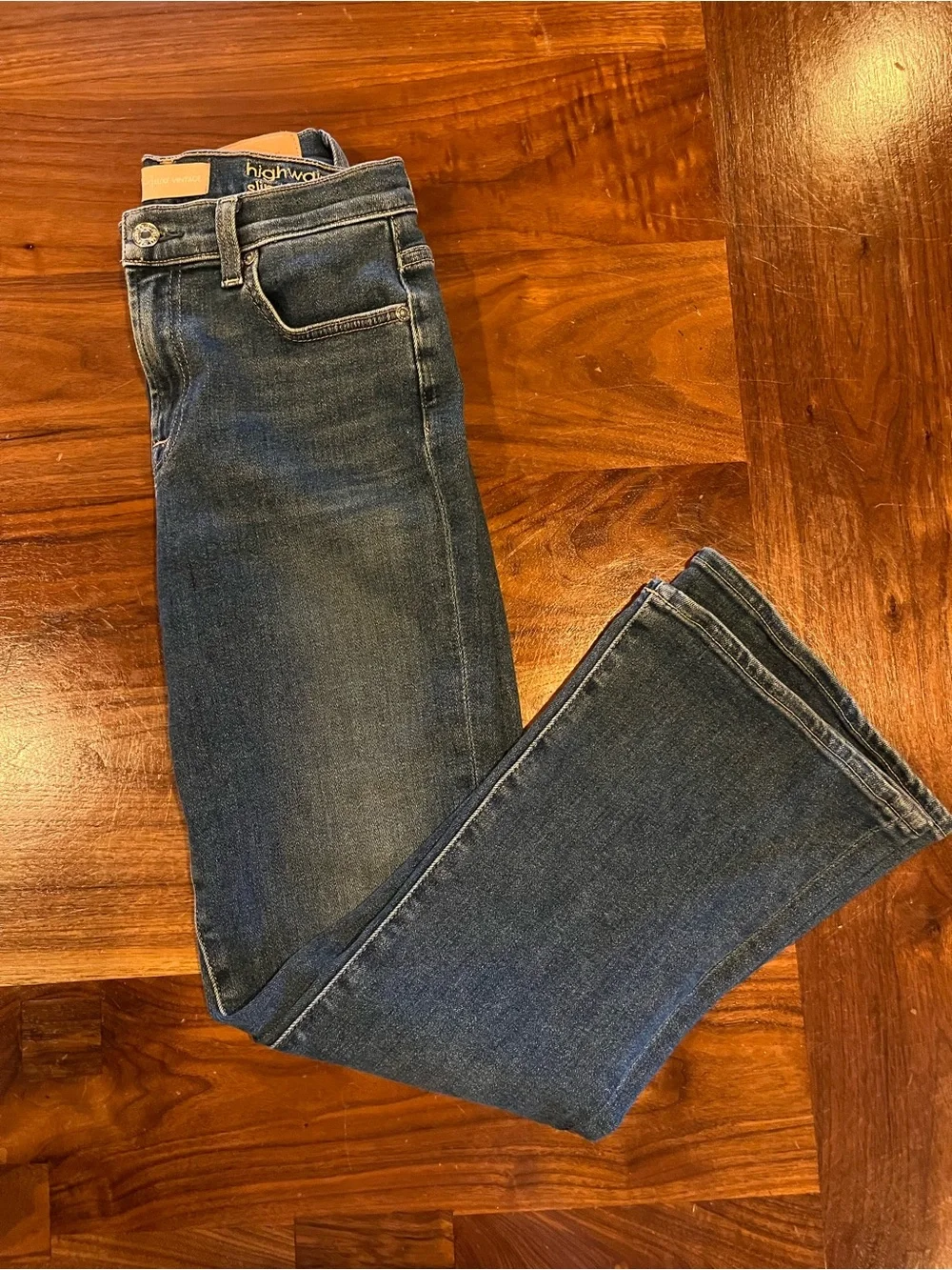 7 FOR ALL MANKIND - high waisted crop kick flare jean - Picture 1 of 8
